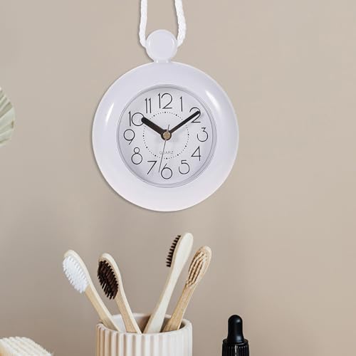 Reloj de pared artesanal silencioso para zonas húmedas con estructura colgante 6