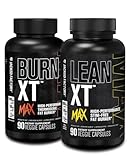 Jacked Factory Burn-XT Max - High-Performance Thermogenic Fat Burner & Appetite Suppressant for Weight Loss (90 Capsules) & Lean-XT Max - High-Performance Stim-Free Fat Burner (90 Capsules)