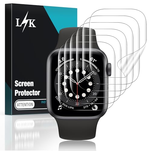 LϟK 6 Pièces Protection Écran pour Apple Watch SE 3/2/1/ Series 6 5 4 40mm - sans Bulles Haute Définition Qualité Supérieure Transparent Doux TPU Film Protection...
