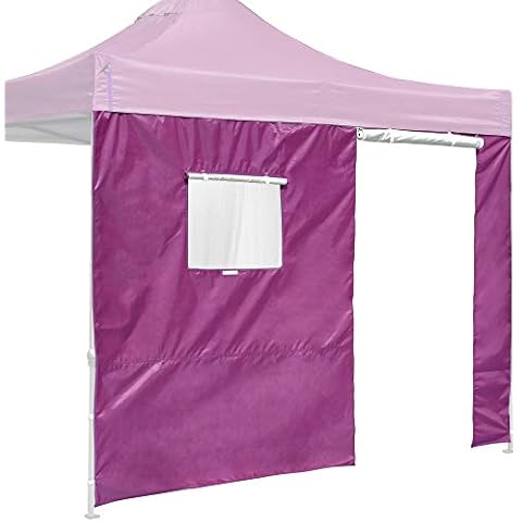 Instahibit Sidewall Window Door UV50+ Fit 10x10Ft Pop up Tent 1 Piece Backyard Cover