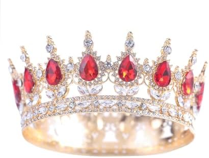 Crystal Crown and Tiara For Women - Rhinestone Headband For Princess Girls,Bridal Hair Accessories For Weddings Birthday