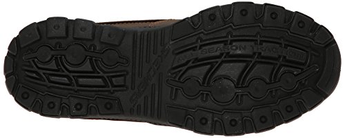 image for Skechers USA Men's Braver Rayland Slip-On Loafer, Dark Brown Leather, 