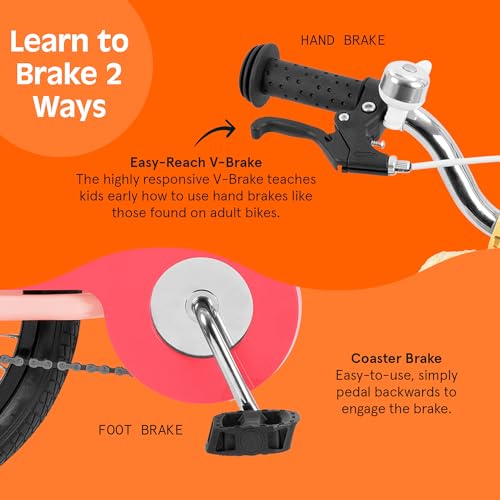 Image of Retrospec Koda Plus Kids Bike for Boys & Girls Ages 4-6 Years - 16 inch Children's Bicycle, Adjustable Seat & Handlebars