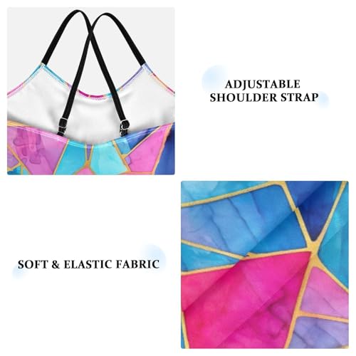 Pink Blue Diamond Girls One Piece Swimsuit Beach Swimwear 208493083