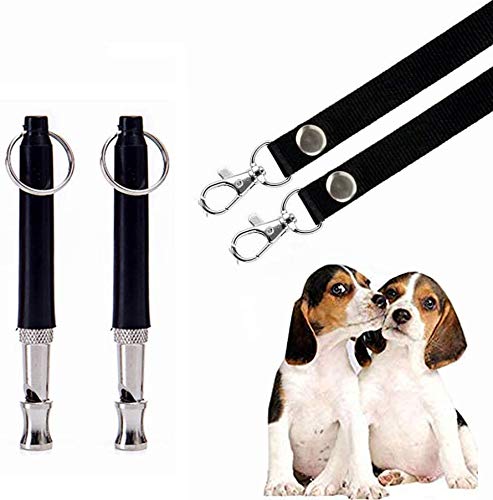 BMHNOONE Dog Whistle to Stop Barking, Adjustable Pitch Ultrasonic Training Tool Silent Bark