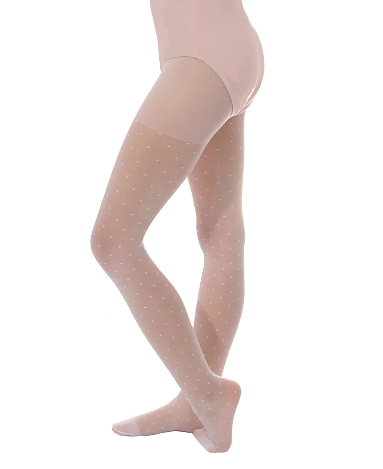 Aurellie Sheer Girls Tights White with patterns Holy Communion Special Occasion Bridesmaid