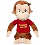 Grandi Giochi - Curioso ALS George Plush by George with Red T-Shirt 25 cm - CUU12000