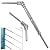 Deck Man 1/8 inch T316 Stainless Steel Adjustable Angle Single-Screw Cable Railing Kit/Hardware for Wood Posts?Marine Grade (30 Pairs)