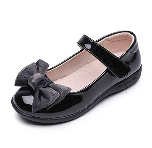 Girl's Strap School Uniform Dress Ballet Bow Shoe Mary Jane Flat (Toddler/Little Kid/Big Kid)