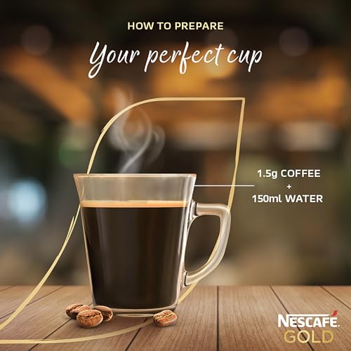 Image of NESCAFE Gold Instant Coffee Powder | Premium Imported Coffee | Freeze Dried | Rich & Smooth Taste | 50g, Jar