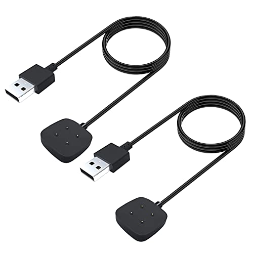 Honecumi VERSA 3 CABLE-2 PCS 2-Pack Versa 3 / Sense Smart Watch Charger Cable Compatible cover
