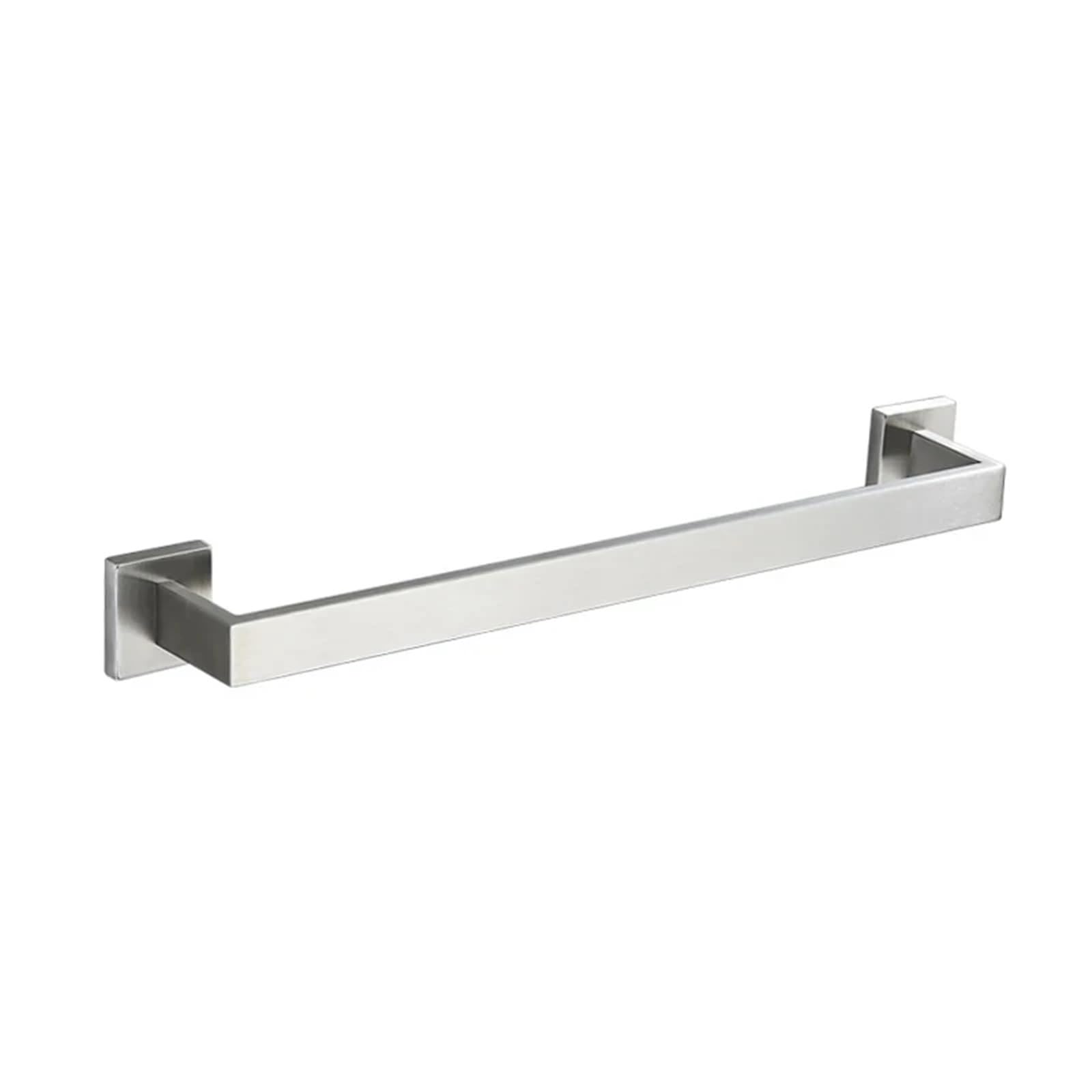 Towel Bar 304 Stainless Steel Bathroom Hardware Pendant Metal Simple Single Layer Towel Rod Bathroom Accessory(Brushed Nickel)