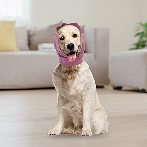 Calming Dog Ears Cover, Pet Ear Flap Head Wrap For Noise Protection Dog, Hood Earmuffs For Anxiety Relief Grooming Bathing, Neck And Ears Warmer Ear Muff For Small Medium Large Puppy Cat Medium Pink #TOP4