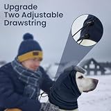 XFSRG Ohrenschutz Hund Soft Dog Kopfwickel Calming Hoodie Noise Protection Verstellbarem für Angstlinderung und Beruhigung(Dunkelblau/S)