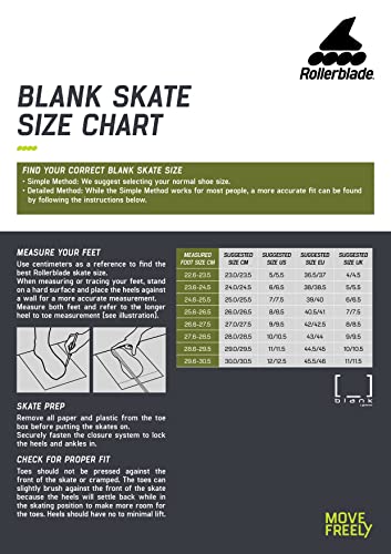 Rollerblade 07222600100 Blank Unisex Adult Fitness Inline Skate thumb #6
