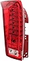 Evan-Fischer Tail Light Assembly Compatible with 2010-202016 Cadillac SRX Driver Side