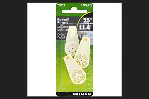 Image of Hillman AnchorWire Plastic Coated Nylon Picture Hook 25 lb. 3 pk Hardwall