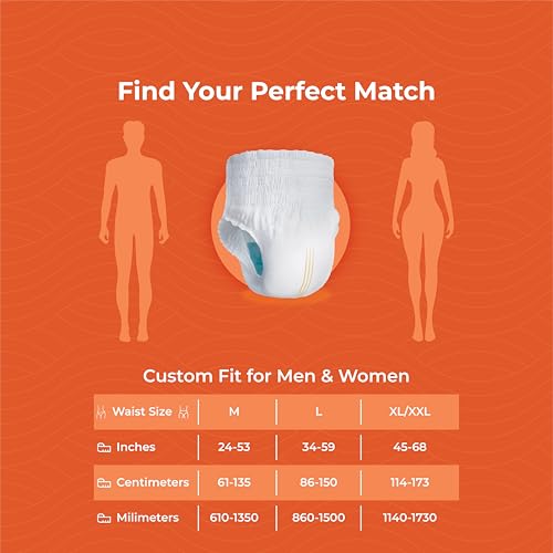 Image of DIGNITY Magna Pant Style Adult Diapers - XL /XXL (120 Pieces) With Wetness Indicator and Leakage Protection Upto 8-10 Hrs.