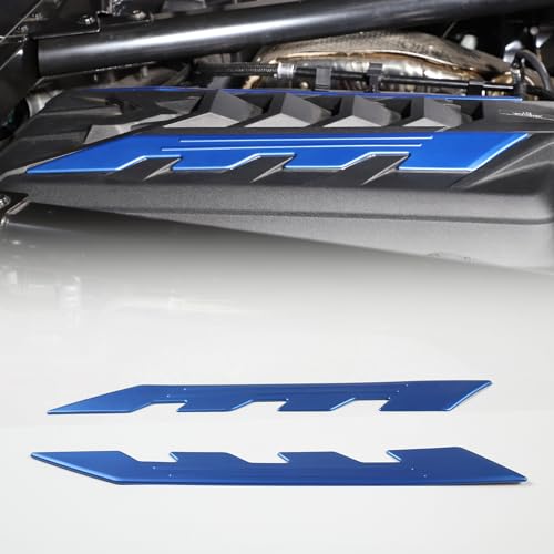 Image of CHEAYAR Engine Bay Panel Cover Compatible with Chevrolet Corvette C8 2020-2023, Engine Shroud Cover Panel Trims, C8 Accessories 2PCS (Engine Compartment Cover - Blue)
