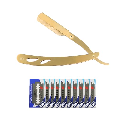 CESFONJER Bart Rasiermesser für Herren, Professional Straight Edge Rasiermesser, 100{729909ca684e5cbb85db515b5b0fa190824479ea482b10153c4d00bc9a380ee4} Edelstahl Folding Vintage Razor, 10 Ersatz Cloud Premium Klinge. CESFONJER Bart Rasiermesser für Herren, Professional Straight Edge Rasiermesser, 100{729909ca684e5cbb85db515b5b0fa190824479ea482b10153c4d00bc9a380ee4} Edelstahl Folding Vintage Razor, 10 Ersatz Cloud Premium Klinge.