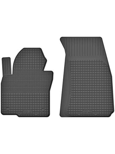 2 alfombrillas de goma delanteras compatibles con Dacia LODGY (año de fabricación 2012 – 2018) idealmente adaptadas