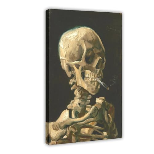 Impression sur toile Crâne de Van Gogh 50,8x76,2 de prestige
