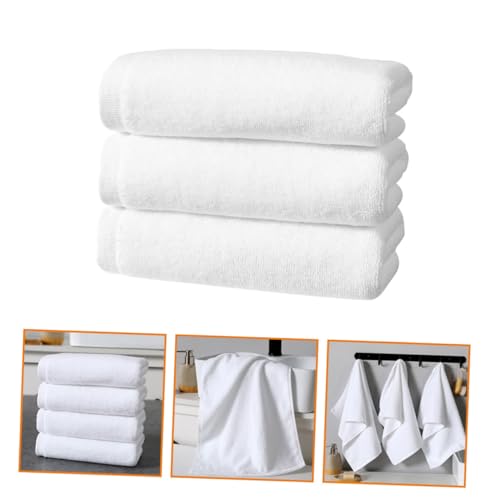 Serviettes de bain coton absorbantes Ipetboom lot de 3