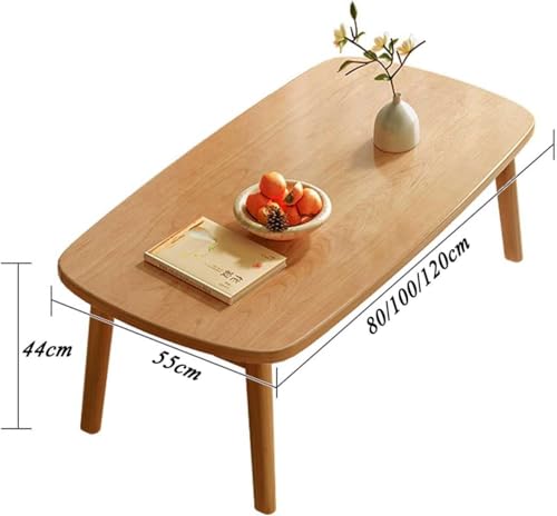 Table basse pliante rectangulaire pour optimiser l'espace d'un petit salon