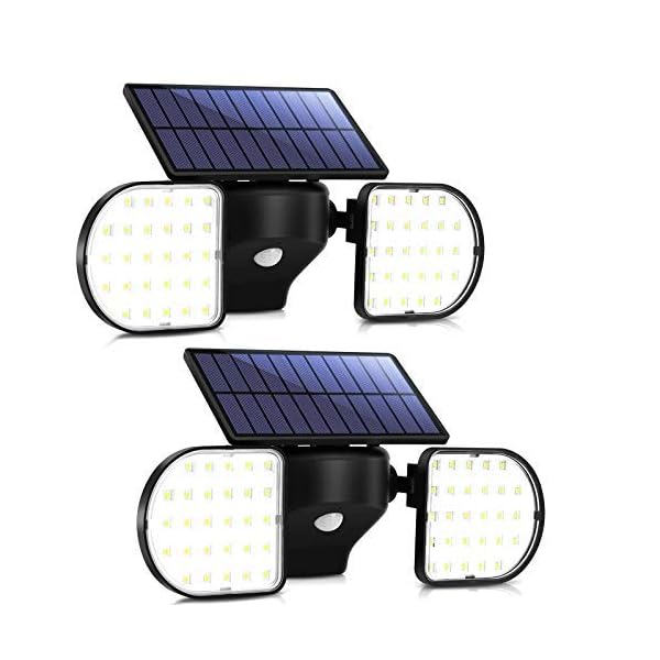 OUSFOT Außenleuchten, solarbetrieben, 56 LEDs, solarbetrieben, Bewegungsmelder, wasserdicht, Sicherheitslicht…