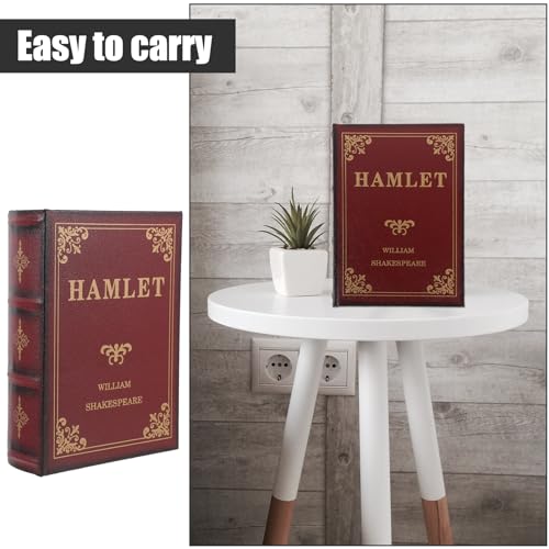 TOPPERFUN 1 PCS Fake Book Boxes, Decorative Storage Box Vintage Wooden Case - Image 4
