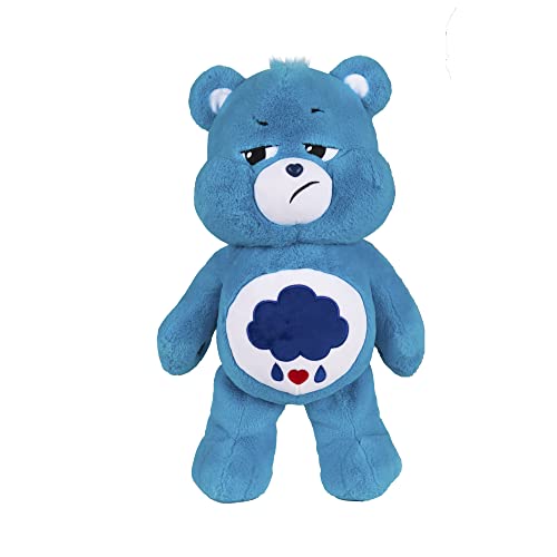 Care Bears Grumpy Bear Peluche Jumbo 60 cm bleue pour enfants dès 4 ans