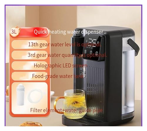 Generisch Instant Hot Water Dispenser 2000W, Heats in 3 Sekunden LCD Digital Display Arbeitsplatte Heizer für Kaffee Tee Küche Büro Home Verwendung Schwarz