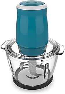 Xyfw Hachoir À Viande Électrique Multifonction Mélangeur Automatique De Ménage 500W Robot Culinaire avec 1L Et 8 Secondes pour Le Gingembre Au Poivre À L'ail,Bleu