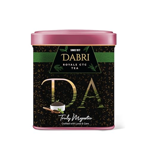 Image of Dabri Assam Royale Black CTC Tea with darjeeling Long Leaf 80gm Combo(Pack of 2 x 80g Each Tin Box)Natural Premium Chai Patti|Strong,Aromatic & Rich|Boosts Energy,Improves Metabolism & Fights Fatigue