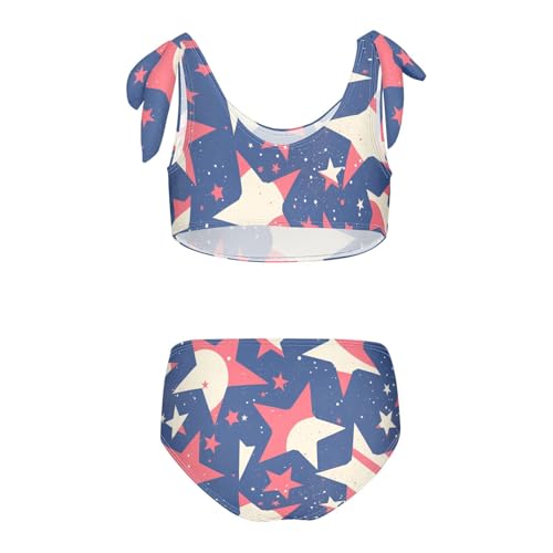 KLL 4th July American Independence Day Girls' 2 Piece Bikini Set Beach Bathing Suit Swimming Suits Cute Shoulder Strap2