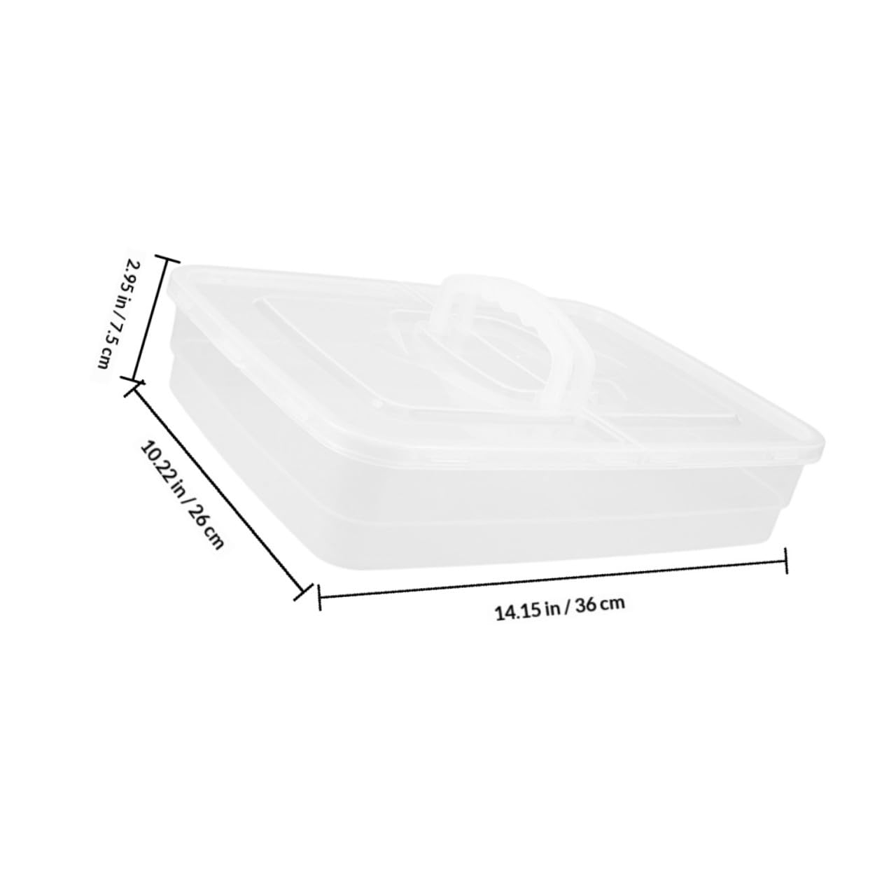 Pizzateig Gärboxen 2 Stück mit Deckel und Griff aus Kunststoff Stapelbares Design zur Aufbewahrung und Fermentation von Pizzateig