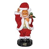 SPICE OF LIFE(スパイス) 踊る FUNNYクリスマス ミュージック 帽子をくるりんハローサンタ 電池式 メロディ 高さ約23cm LCXZ2330