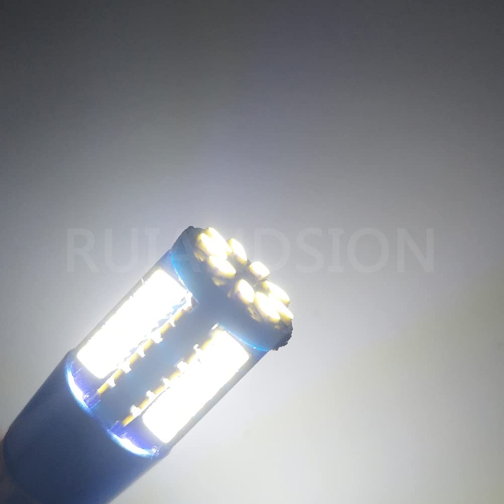 Ruiandsion Canbus BAX9S żarówka LED, 12 V, biała, 4014, 57 SMD LED, światło postojowe, 10 sztuk