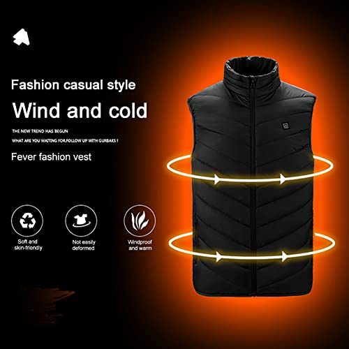 Chaleco calefactor USB MFXI lavable con 3 temperaturas ajustables para actividades de exterior 3