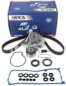 MOCA Timing Belt & Water Pump Kit For 2001-2005 Honda Civic 1.7L - Includes Belt, Tensioner, Pump (TCK312)