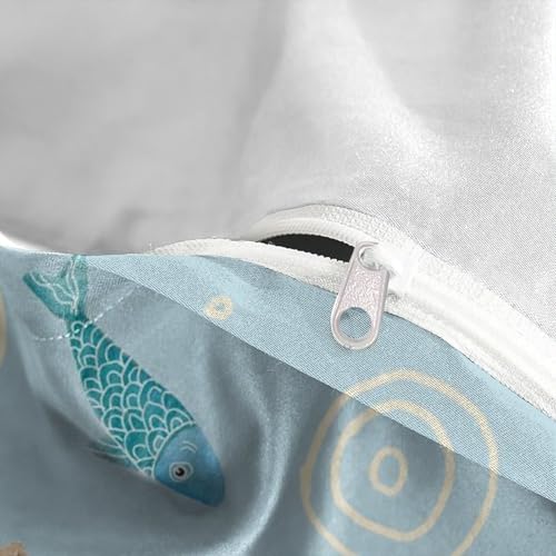 Housse de couette hypoallergique animaux marins enfant - 8