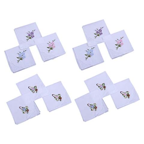 Amosfun Lace Cotton Napkins for Parties Cover
