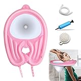 Tvvcalk Inflatable Shampoo Bowl, Portable Sink with Air Pump and Drainage, Lightweight Shampoo Basin...