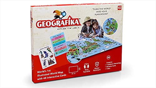 GEOGRAFIKA Unik Play – Ge Dografika Illustrated Map Card Game Toy Review India (Iknoor World )