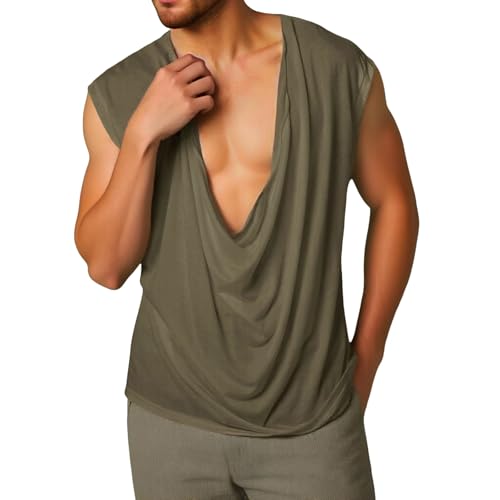 T-shirt sans manches homme léger anti-transpiration coupe ample pour rester au frais en été