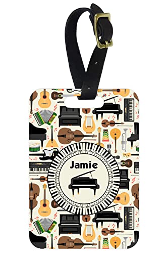 Personalized Musical Instruments Metal Luggage Tag
