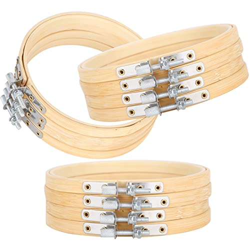 Tambour à broder en bambou compact pour décorer votre intérieur avec de la soie