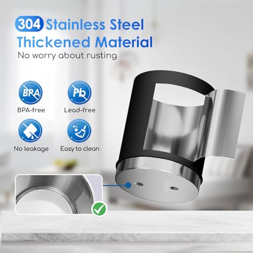 Image of Purewell 3-Stage 0.01μm Ultra-Filtration Gravity Water Filter System, NSF /ANSI 42&372 Certification, 304 Stainless Steel Countertop System with 2 Filters and Stand, Reduce 99% Chlorine, 2.25G, PW-OB