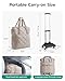 BAGSMART Rolling Duffle Bag with Wheels, 35L Carry on Travel Bag with Detachable Wheels, PVC Wet Pocket Duffel bag with Wheels, Baby Pink