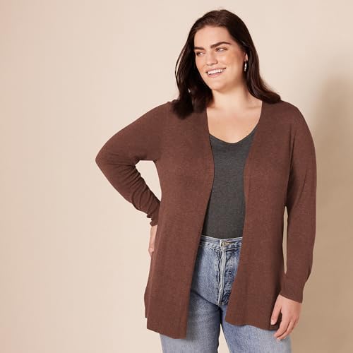 Image of Amazon Essentials Women's Lightweight Long Sleeve Open-Front Cardigan Sweater (Available in Plus Size)